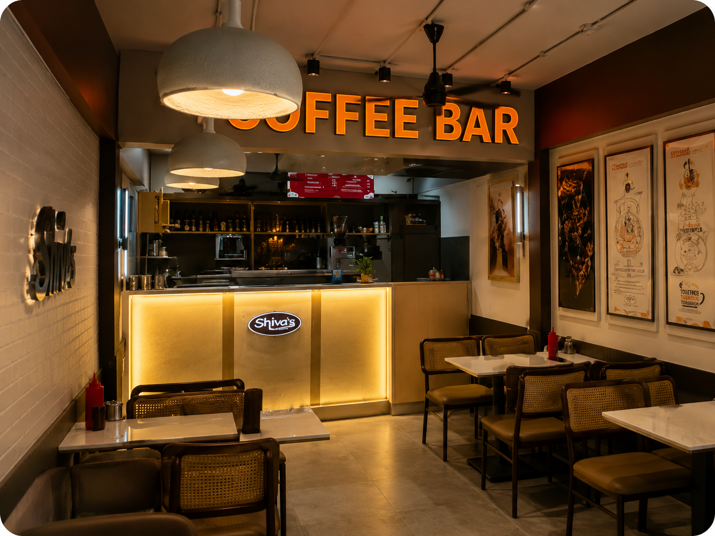 Shivas Coffee Bar restaurant interior