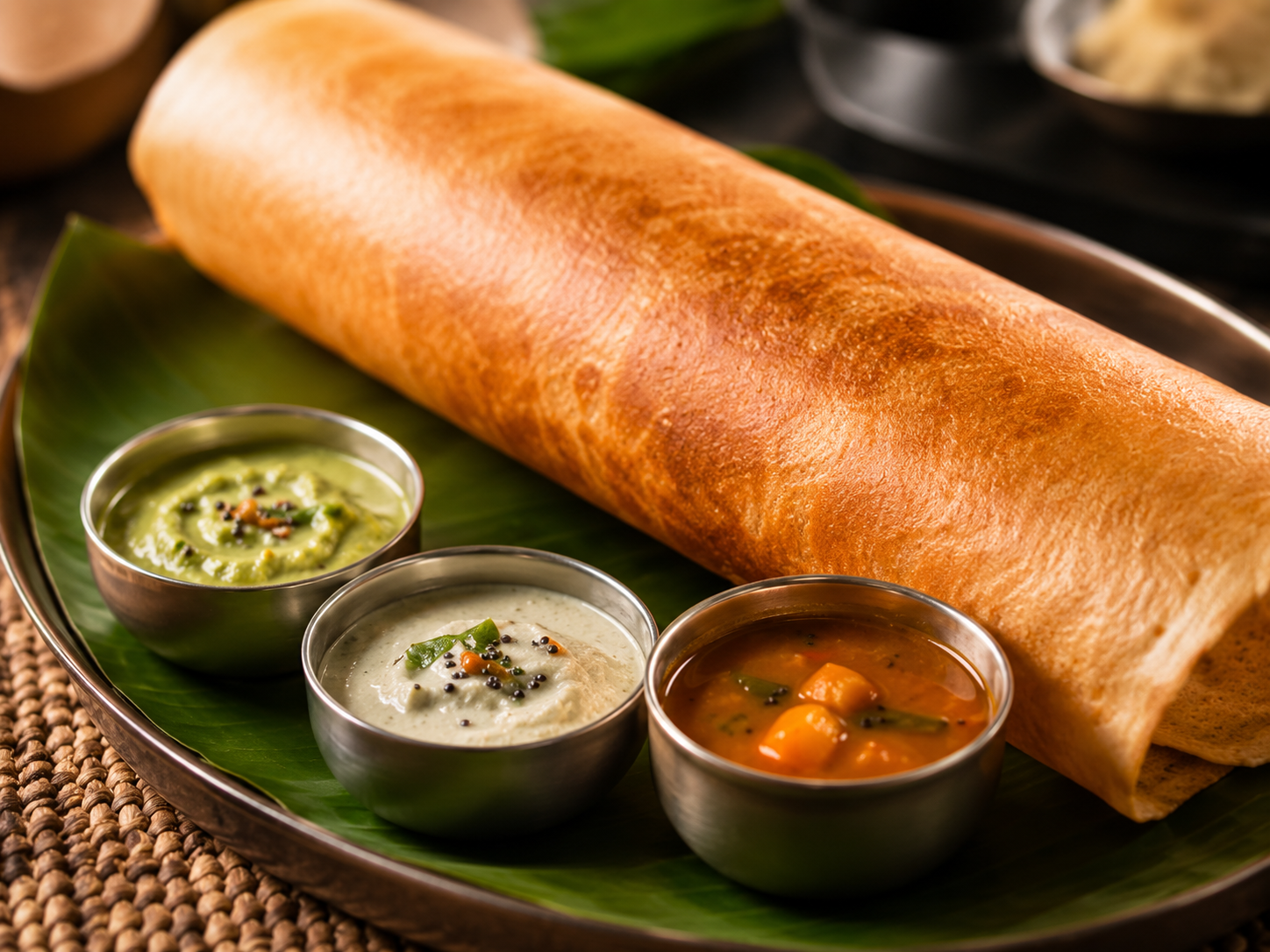 Traditional South Indian dosa